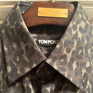 TOM FORD Animal Print Shirt